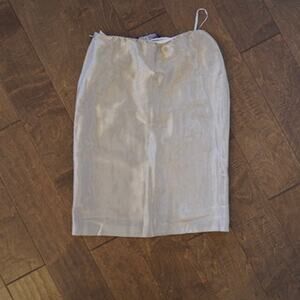 Ralph Lauren Purple Label Mini Pencil Skirt Gold Womens Est. Size Small